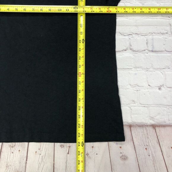 J. Crew Women Cotton Slub Tee T-Shirt Top Size Extra Small XS Black B254 -3 - Picture 3 of 13